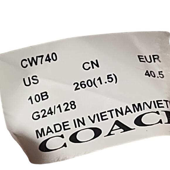 Coach Black Zena Slipper Signature Jacquard Size 10B - Picture 6 of 6